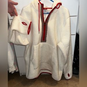 Brooks Brothers teddy fleece hoodie